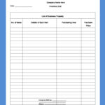 45 Printable Inventory List Templates [Home, Office, Moving] With Free Printable Inventory Sheets
