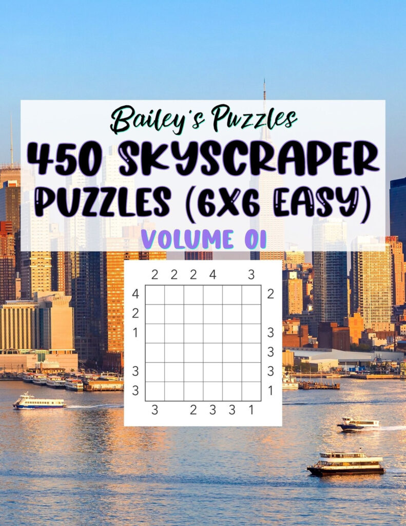 450 Skyscraper Puzzles (6X6, Easy) Payhip Pertaining To Free Printable Skyscraper Puzzles 450 Skyscraper Puzzles (6X6, Easy) Payhip Pertaining To Free Printable Skyscraper Puzzles