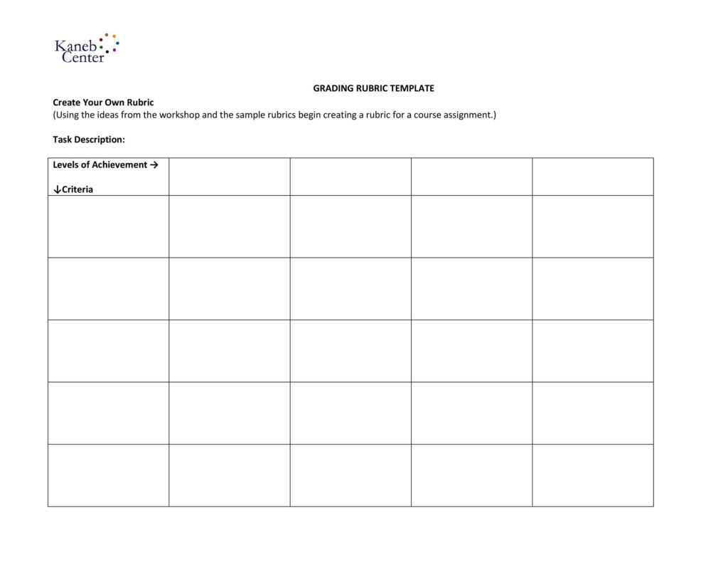 46 Editable Rubric Templates (Word Format) ᐅ Templatelab Pertaining To Free Printable Rubrics For Teachers 46 Editable Rubric Templates (Word Format) ᐅ Templatelab Pertaining To Free Printable Rubrics For Teachers