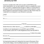 46 Free Codicil To Will Forms & Templates ᐅ Templatelab Pertaining To Free Printable Codicil Form