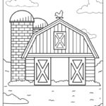 48 Farm Coloring Pages (Free Pdf Printables) Pertaining To Free Printable Barn Coloring Pages