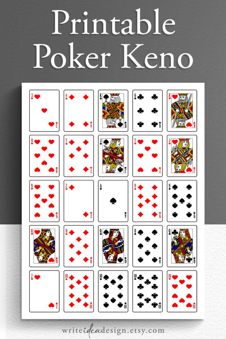 Free Printable Pokeno Game Cards