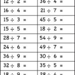 5 Free Math Worksheets Third Grade 3 Division Division Facts 1 To With Free Printable Division Worksheets Grade 3