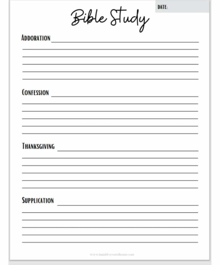 Bible Lessons For Adults Free Printable