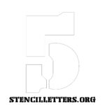 5 Inch Free Printable Individual 234 Stencil Export Number In Free Printable 5 Inch Number Stencils