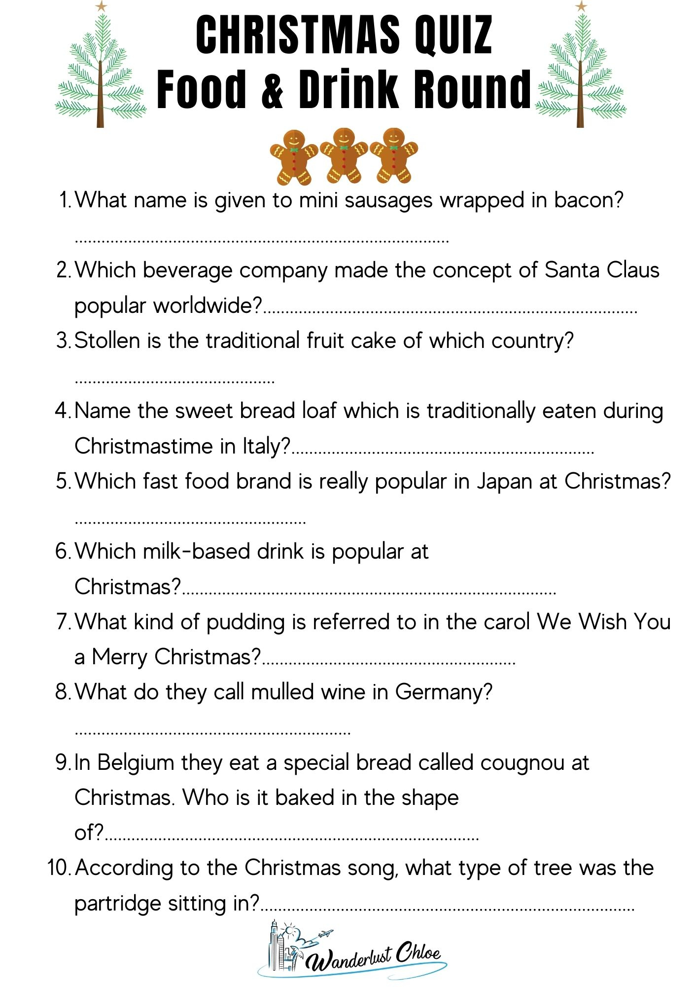 50 Christmas Quiz Questions + Printable Picture Rounds: 2025 within Free Christmas Picture Quiz Questions And Answers Printable