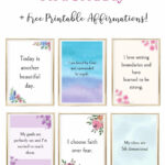 50 Daily Positive Affirmations {+ Free Printable Affirmation Cards!} In Free Printable Positive Affirmation Cards