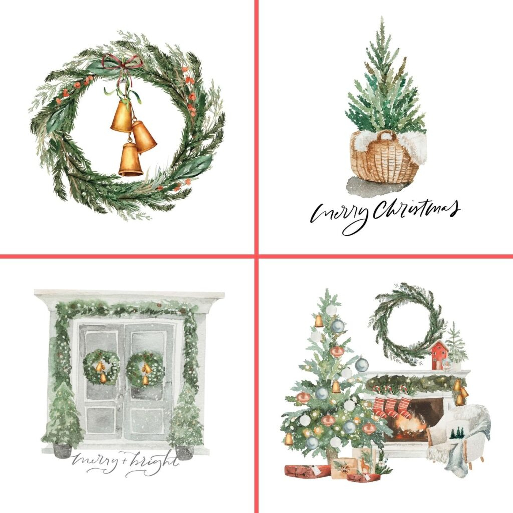 50 Festive Free Christmas Printables For Your Home regarding Free Printable Christmas Art