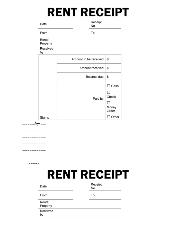Free Printable Receipts