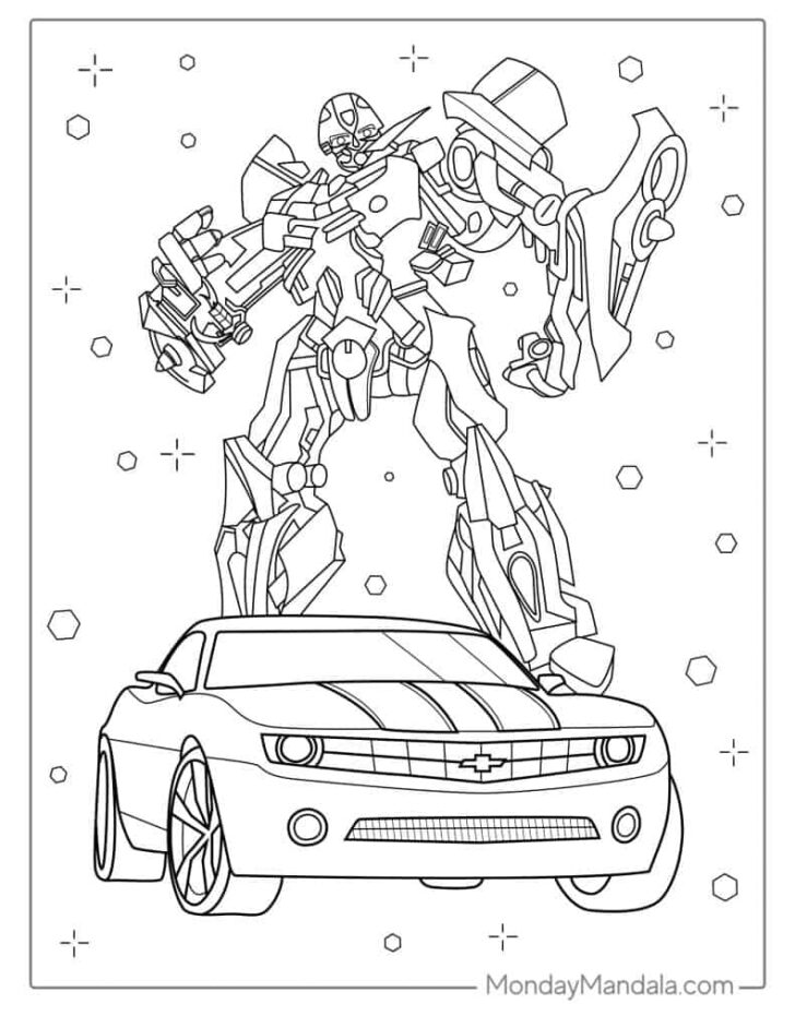 Transformers 4 Coloring Pages Free Printable