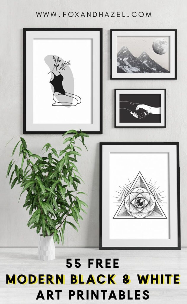 55 More Free Black And White Art Printables | Fox + Hazel For Free Printable Wall Art Black And White 55 More Free Black And White Art Printables | Fox + Hazel For Free Printable Wall Art Black And White