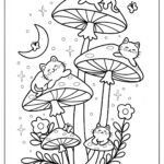 56 Mushroom Coloring Pages (Free Pdf Printables) Throughout Free Printable Mushroom Coloring Pages