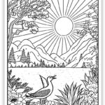 59 Majestic Nature Coloring Pages (Free Pdf Printables)   Simply With Regard To Free Printable Nature Coloring Pages
