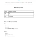 6 Doctors Note For Work (Pdf Templates To Download) | Updf Within Free Printable Doctors Note For Work