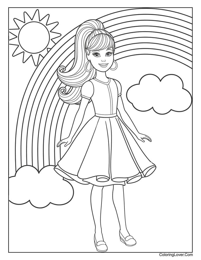 66 Barbie Coloring Pages (Free Printables For Girls) within Free Printable Barbie Coloring Pages
