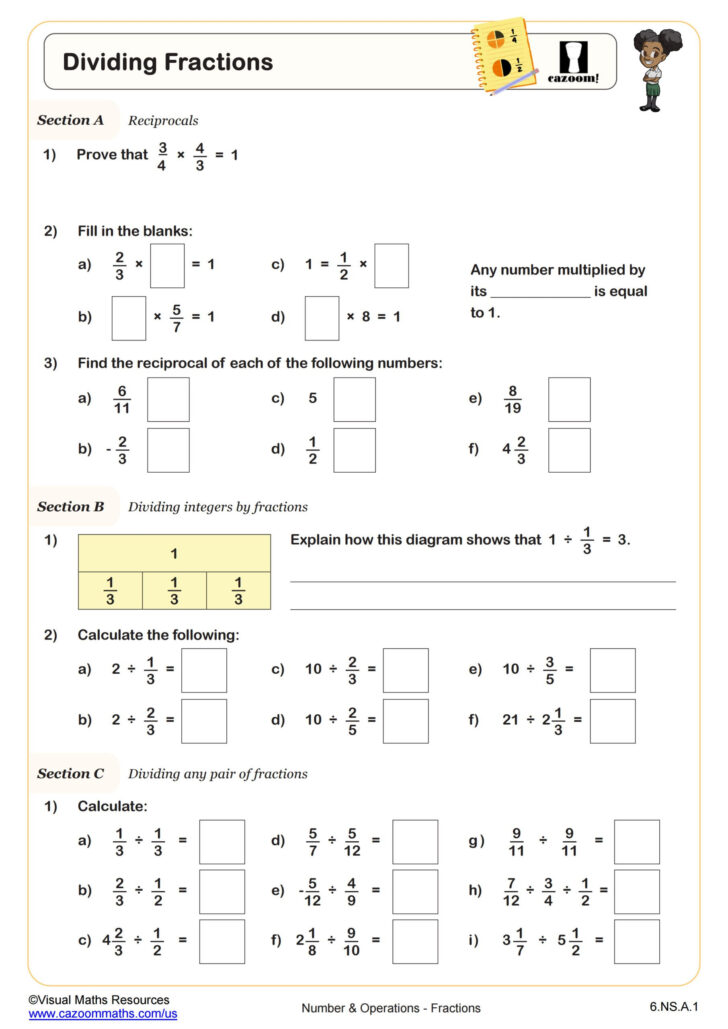 Free Printable Math Worksheets For 6th Grade