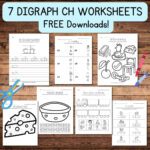 7 Free Ch Worksheets For Digraph Learning   Literacy Learn With Free Printable Ch Digraph Worksheets