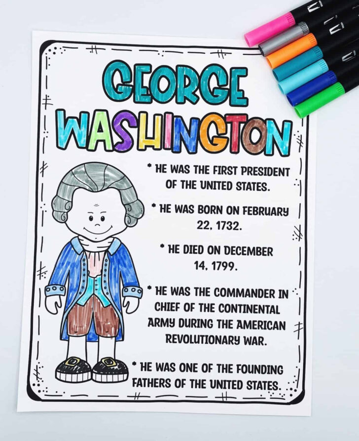 Free Printable George Washington Worksheets