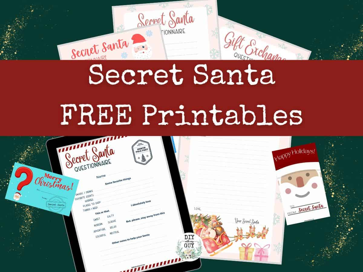 7 Free Printable Secret Santa Questionnaires, Forms, &amp;amp; Tags - Diy within Free Printable Secret Pal Forms