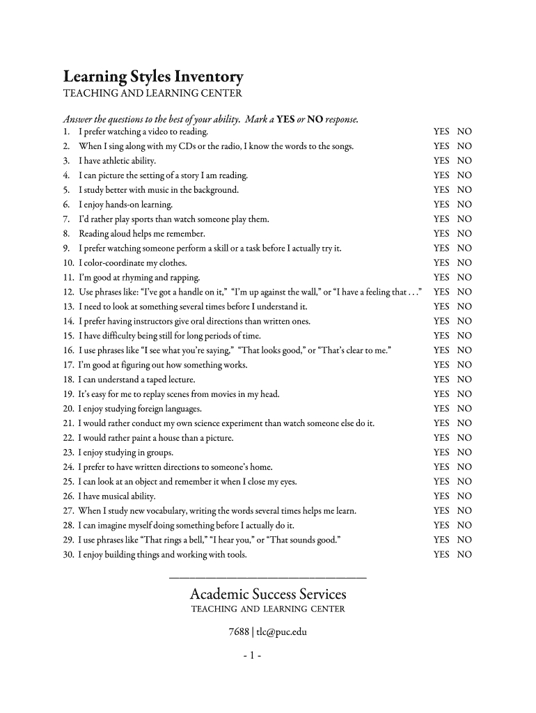 7 Learning Styles Quiz Printable Fill Online, Printable Inside Free Printable Learning Styles Questionnaire 7 Learning Styles Quiz Printable Fill Online, Printable Inside Free Printable Learning Styles Questionnaire