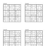 72 Free Printable Sudoku Puzzles | Saturdaygift Regarding Free Printable Sudoku Books