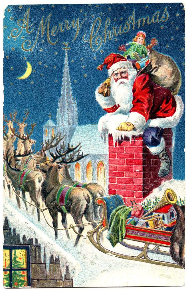 761 Free Merry Christmas Images   Best Holiday Pictures!   The With Free Printable Vintage Christmas Pictures