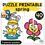 8 Adorable Flower Printable Puzzles For Kids Throughout Free Printable Puzzles For Kids