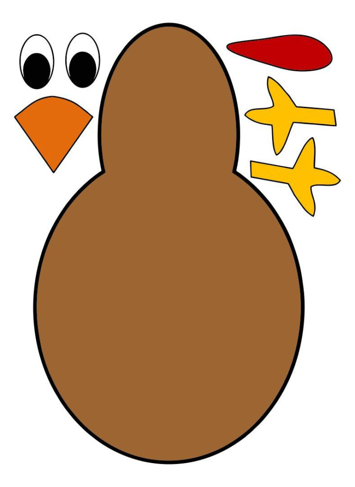 Free Turkey Cut Out Printable