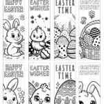 8 Free Printable Easter Bookmarks For Kids To Color For Free Printable Easter Images