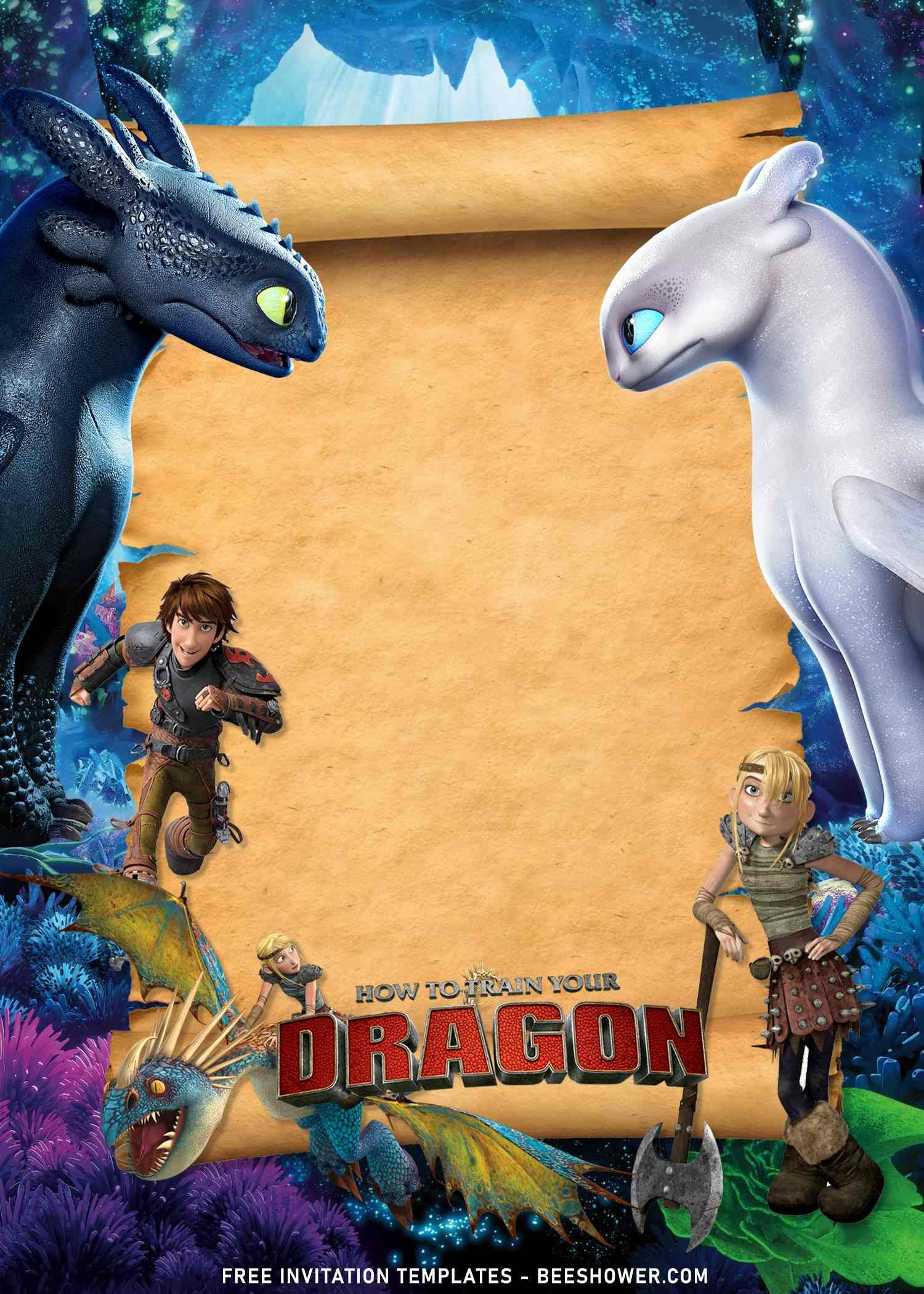 8+ How To Train Your Dragon Birthday Invitation Templates intended for How To Train Your Dragon Birthday Invitations Printable Free