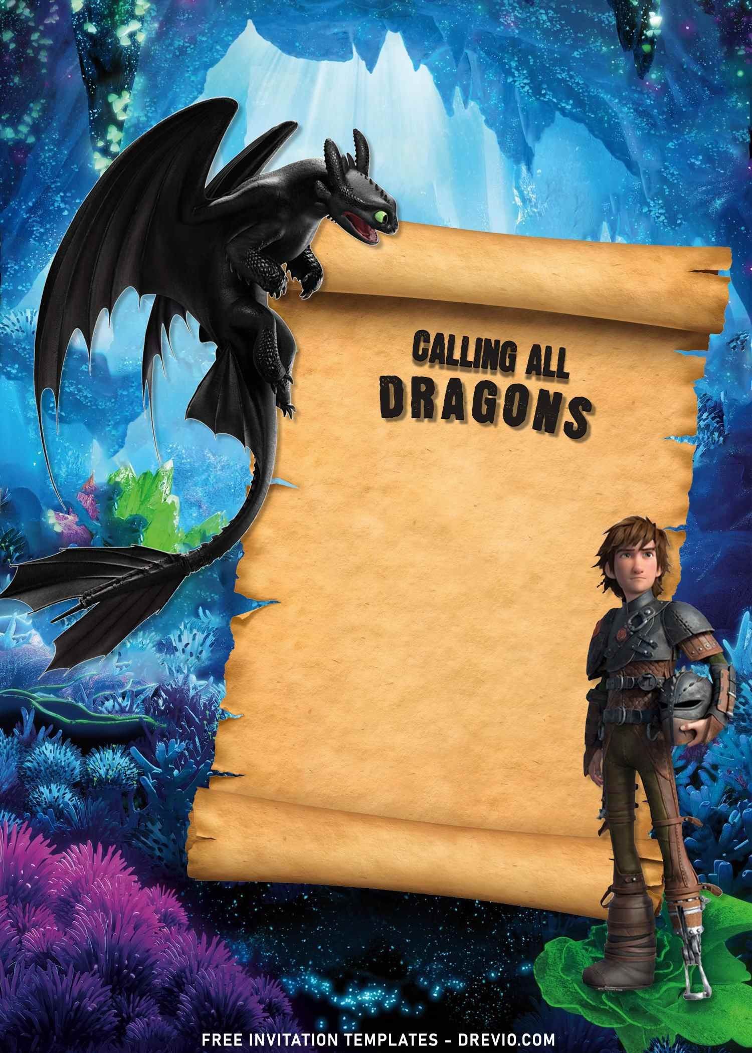 8+ How To Train Your Dragon Birthday Invitation Templates intended for How to Train Your Dragon Birthday Invitations Printable Free