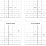 8 Parts Of Speech Bingo Cards   Wordmint Throughout Free Printable Parts Of Speech Bingo