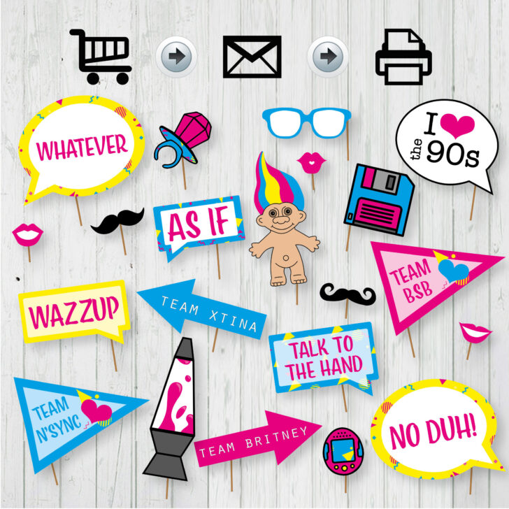Printable 90S Props Free
