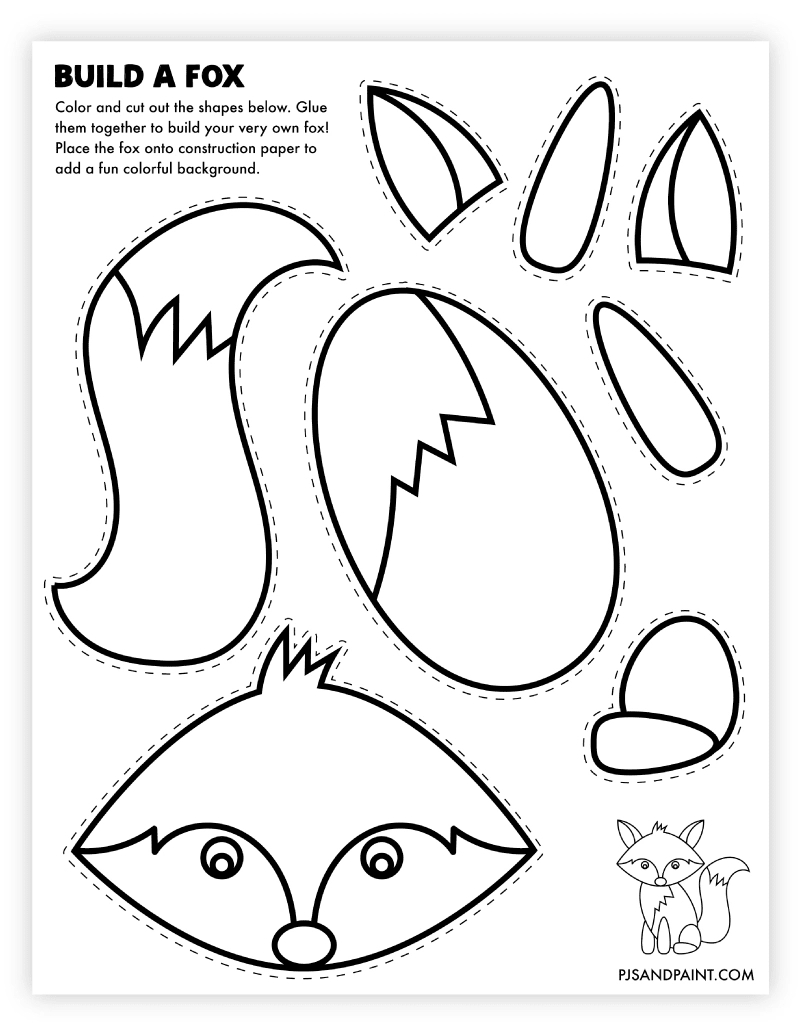 98 Free Printable &amp;quot;Build Your Own&amp;quot; Crafts - Pjs And Paint for Free Printable Crafts For Preschoolers