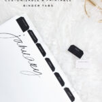 A Customizable And Free Printable Binder Tabs Tutorial Pertaining To Free Printable Tabs For Binders