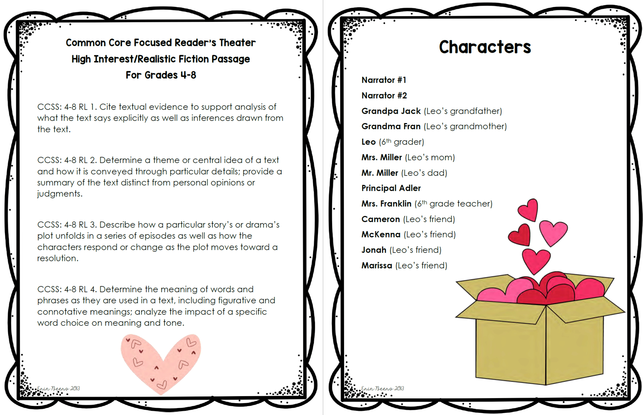 A Valentine&amp;#039;S Day Reader&amp;#039;S Theater For Middle School with Free Printable Readers Theater Scripts 3Rd Grade