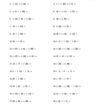 Adding And Subtracting Integers Worksheets In Free Printable Integer Worksheets Grade 7