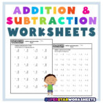 Addition And Subtraction Worksheets   Superstar Worksheets Inside Free Printable Double Digit Addition And Subtraction Worksheets