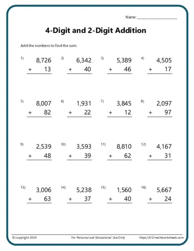 Addition And Subtraction Worksheets With Regard To Free Printable Double Digit Addition And Subtraction Worksheets