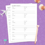 Address Book Template Within Free Printable Address Book Pages