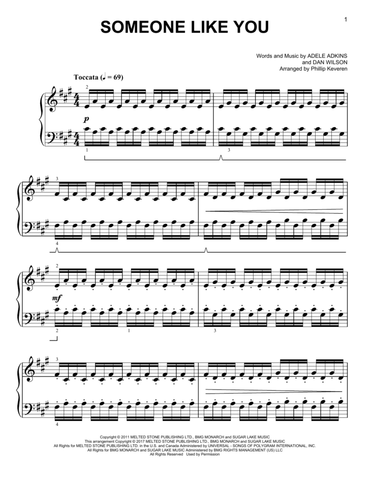 Free Printable Sheet Music Adele Someone Like You Free Printable Sheet Music Adele Someone Like You