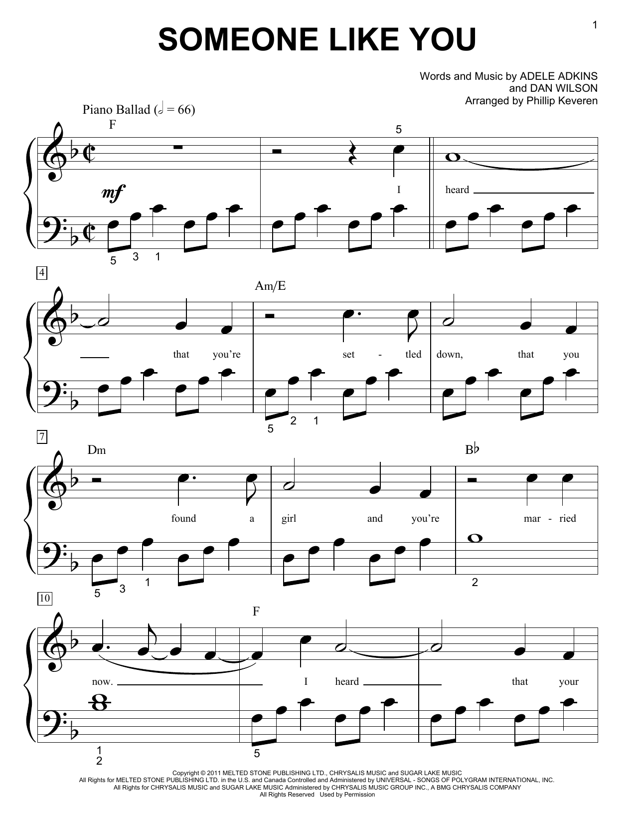 Adele Someone Like You Music Notes - Worksheets Library within Free Printable Sheet Music Adele Someone Like You