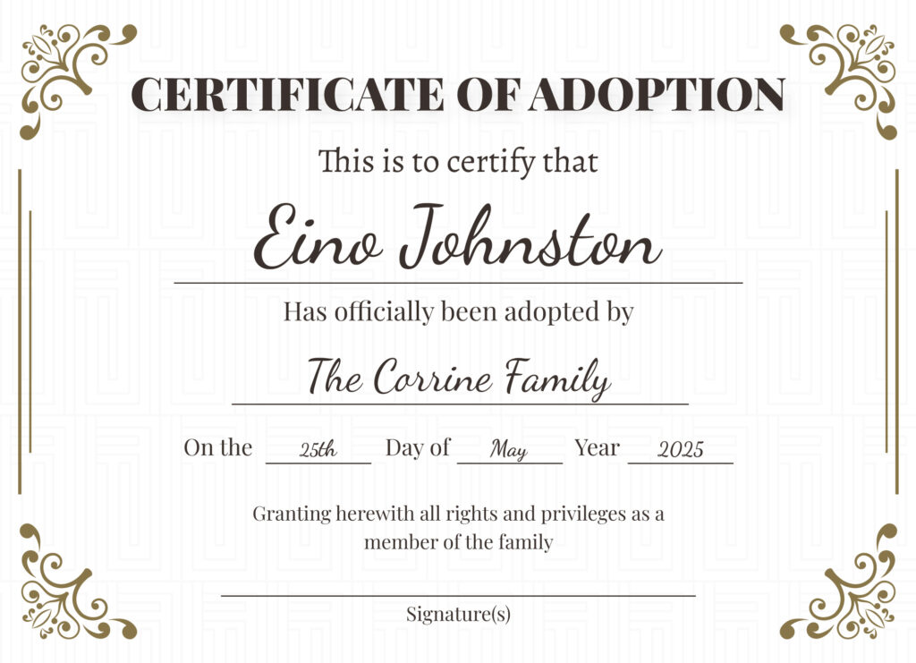 Adoption Certificate Free Google Docs Template Gdoc.io With Regard To Fake Adoption Certificate Free Printable Adoption Certificate Free Google Docs Template Gdoc.io With Regard To Fake Adoption Certificate Free Printable