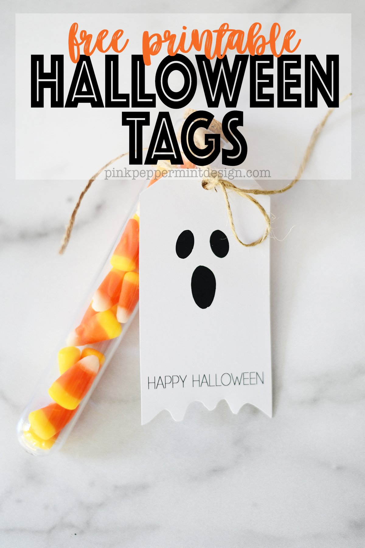 Adorable Free Printable Halloween Tags - Ghosts — Pink Peppermint pertaining to Free Printable Halloween Tags