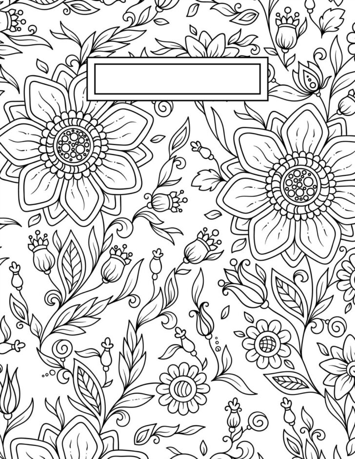 Free Printable Binder Covers to Color
