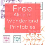 Alice In Wonderland Signs And Free Printables For Alice In Wonderland Signs Free Printable