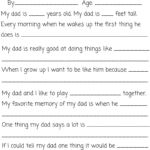 All About My Dad: A Father&<h2>039;S Day Questionnaire And Free Printable Throughout Free Printable Dad Questionnaire