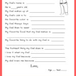 All About My Dad Questionnaire (Free Printable)   The Keele Deal Within Free Printable Dad Questionnaire