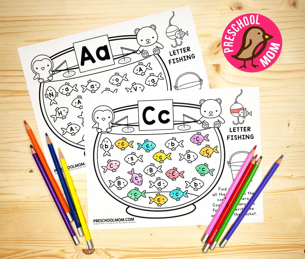 Alphabet Letter Recognition Worksheets - Preschool Mom within Free Printable Letter Recognition Worksheets