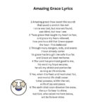 Amazing Grace: Lyrics, Pictures, Origin And More In Free Printable Lyrics To Christian Songs